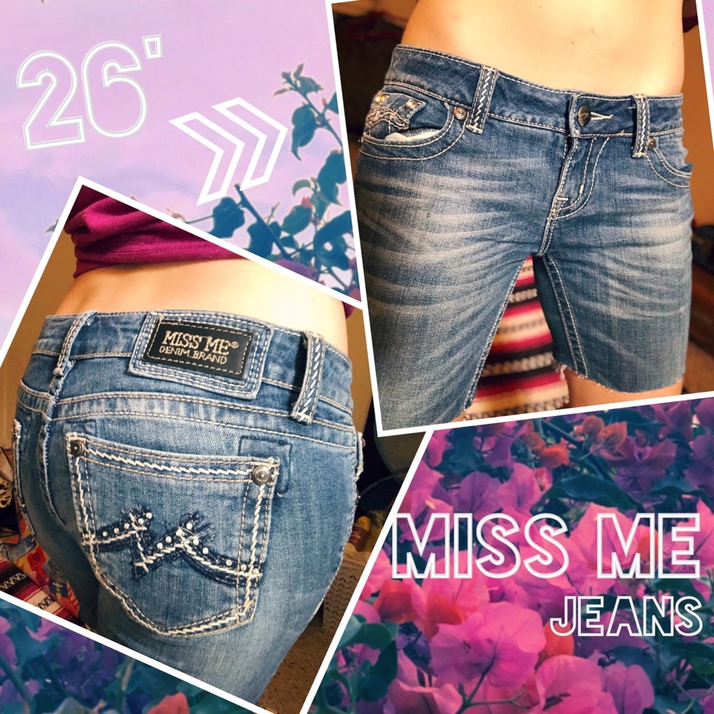 BOGO 🌙 MISS ME x Light-Medium Cut-Off Shorts